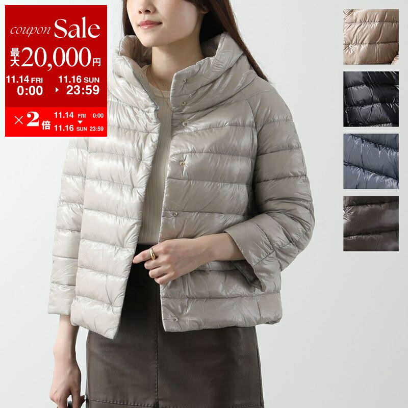 【11/14-11/16限定・最大2万円OFFクーポン配布中】HERNO ヘルノ ダウンジャケット SOFIA PI0046DIC 12017 12017Z レディース ショート丈 七分袖 ダウンコート カラー5色 PI0046DIC12017Z9300