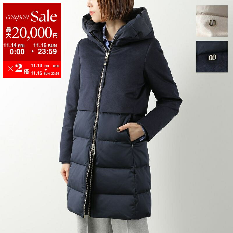 DUNO デュノ ダウンコート BALLON-X バロン PRATO/MESTRE レディース 異素材切替 セミロング丈 ウール ナイロン カラー4色