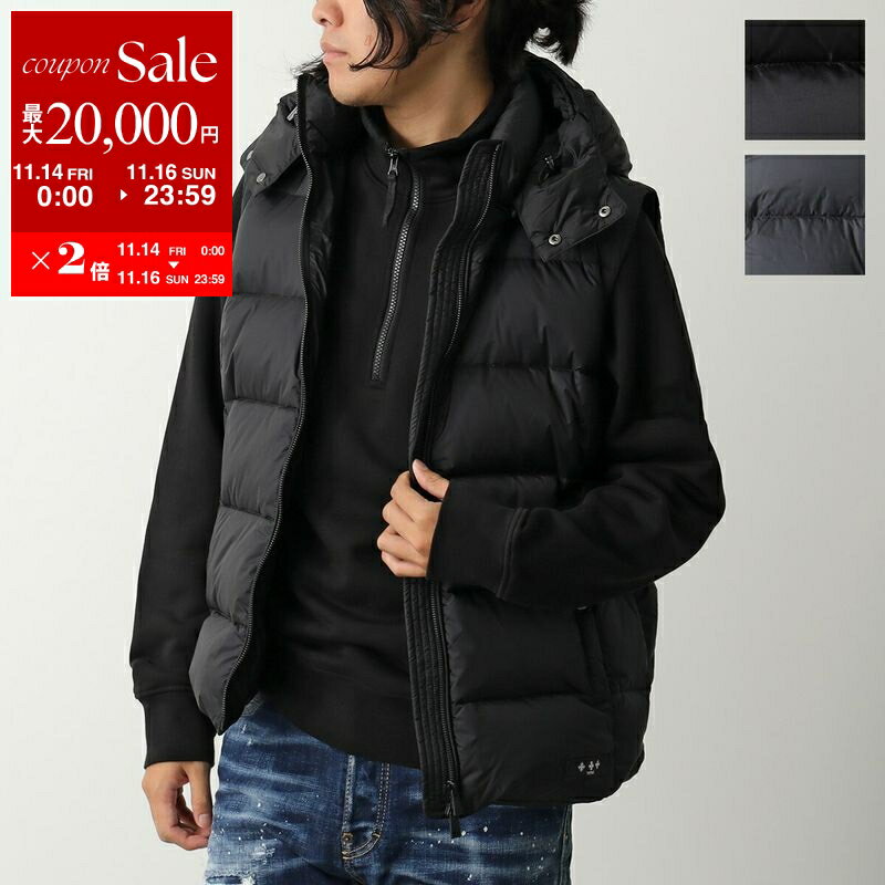 タトラス ダウンベスト メンズ 【11/14-11/16限定・最大2万円OFFクーポン配布中】TATRAS タトラス ダウンベスト POSEIDONE ポセイドーネ MJXA0003013588 メンズ ナイロン フード付き ジレ カラー2色