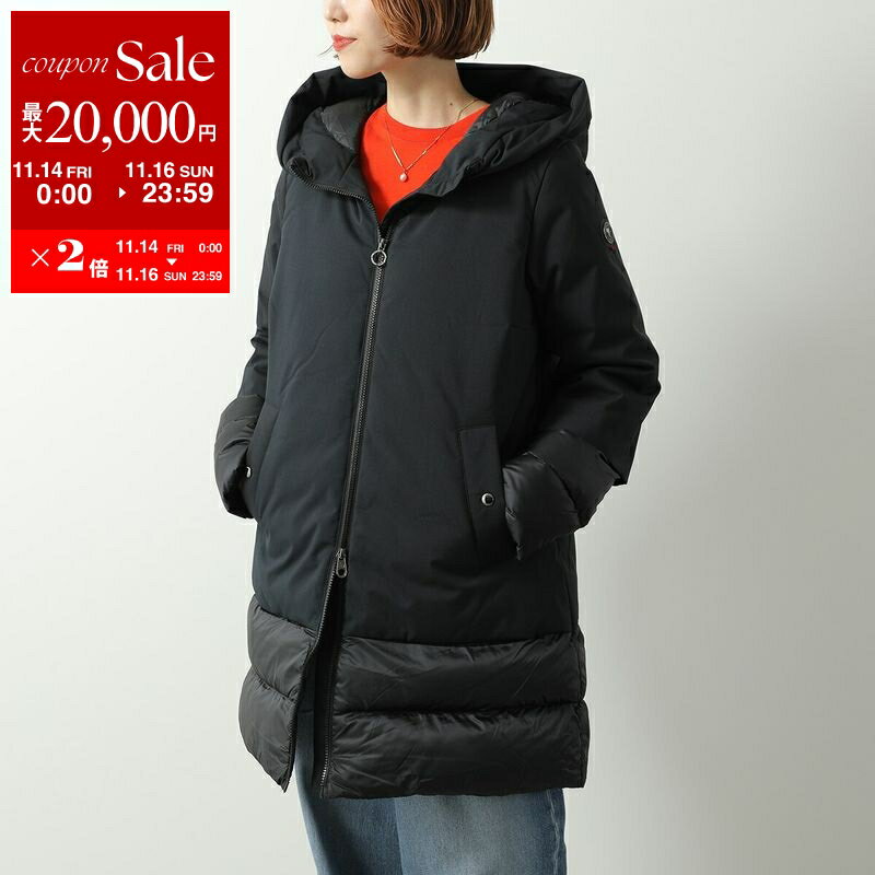 【11/14-11/16限定・最大2万円OFFクーポン配布中】CAPE HORN ケープホーン ダウンコート CANDELARIA カンデラリア B2534 レディース メタルロゴ フード付き 軽量 ミドル丈