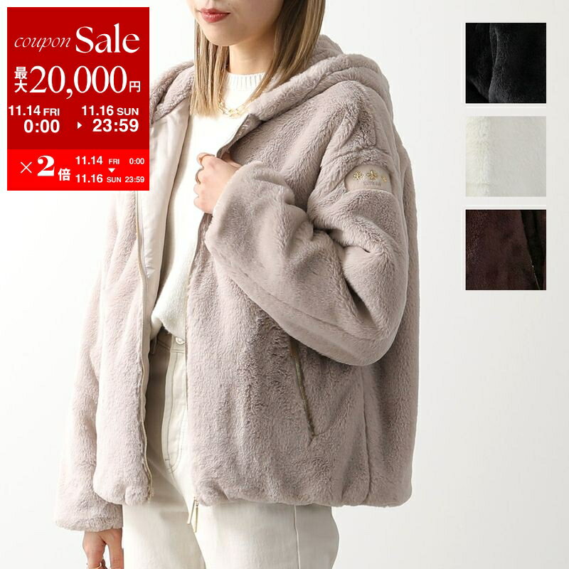 【11/14-11/16限定・最大2万円OFFクーポン配布中】TATRAS タトラス ジャケット YUMOLA ユモラ LJXA0039033588 レディース ボア フード付き フーディ オーバーサイズ エコファー ジップアップ パーカー カラー4色