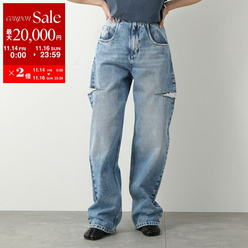 【11/14-11/16限定・最大2万円OFFクーポン配布中】MAISON MARGIELA メゾンマルジェラ ジーンズ S51LA0051 S30513 レディース デニムパンツ スラッシュディテール カットオフ ジーパン 470 S51LA0051S30513470