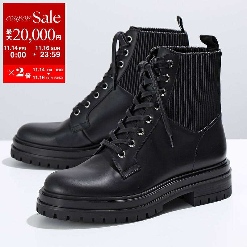 【11/14-11/16限定・最大2万円OFFクーポン配布中】Gianvito Rossi ジャンヴィトロッシ ショートブーツ MARTIS 20 G73884.20GOM.CEO レディース レザー レースアップ シューズ 靴 NENE