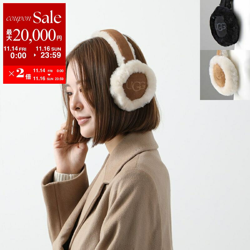 【11/14-11/16限定・最大2万円OFFクーポン配布中】UGG アグ イヤーマフ W EMBROIDERED LOGO EARMUFF 20..