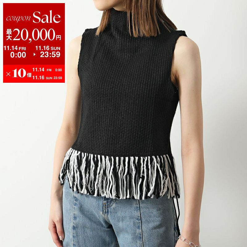 【11/14-11/16限定・最大2万円OFFクーポン配布中】GHOSPELL ゴスペル ニット Kendra Fringe Hem Top レ..