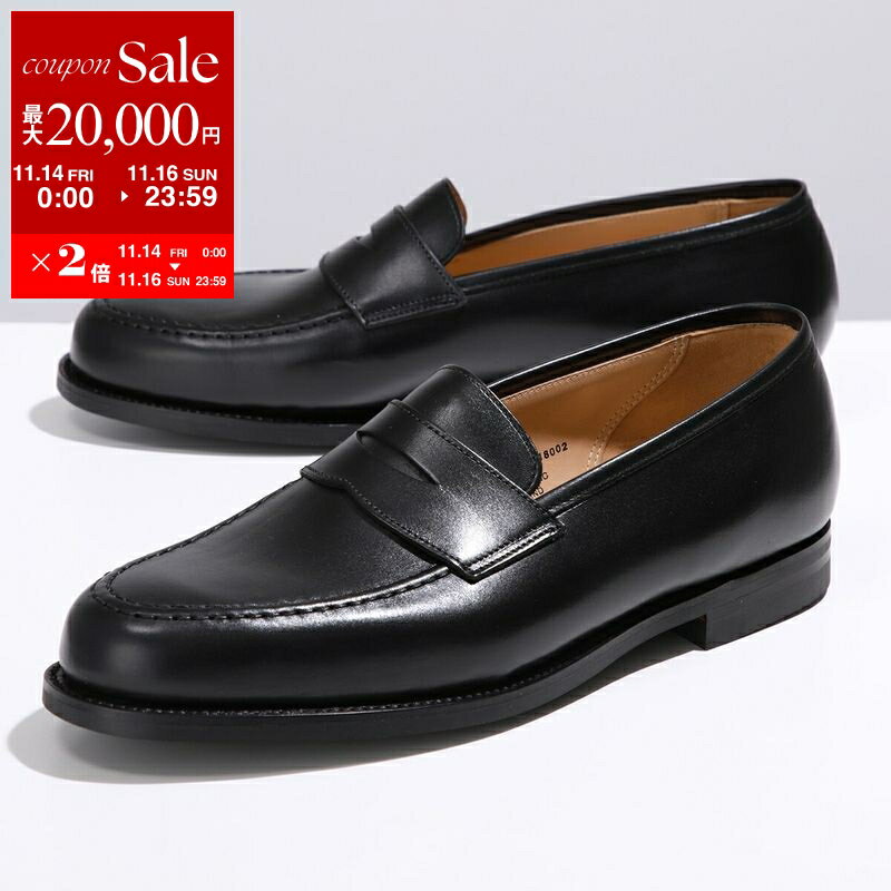 【11/14-11/16限定・最大2万円OFFクーポン配布中】CROCKETT&JONES クロケットアンドジョーンズ ローファー Boston ボストン 28363A C01C1 メンズ レザーシューズ シティソール ワイズE 革靴 BLACK