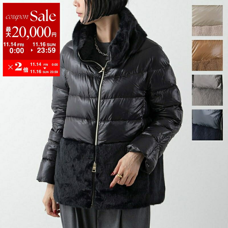 【11/14-11/16限定・最大2万円OFFクーポン配布中】HERNO ヘルノ ダウンジャケット PI001933D 12017Z レディース フェイクファー ハイネック 撥水 カラー5色 PI001933D12017Z9300