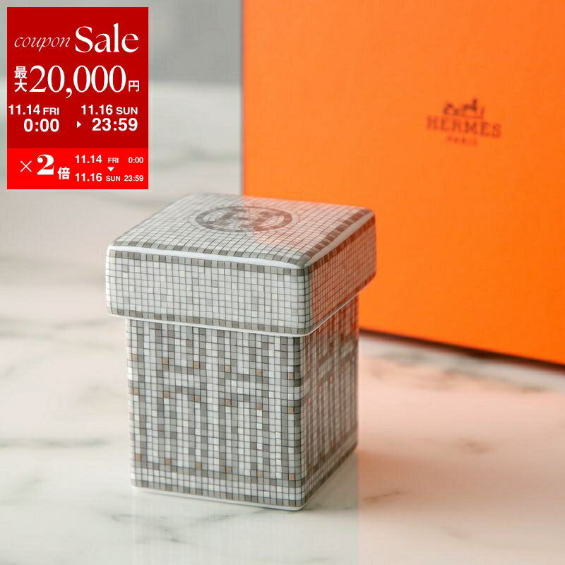 HERMES エルメス ティーキャディー Masaique au 24 Mug モザイク ヴァンキャトル Petite boite 035061P..