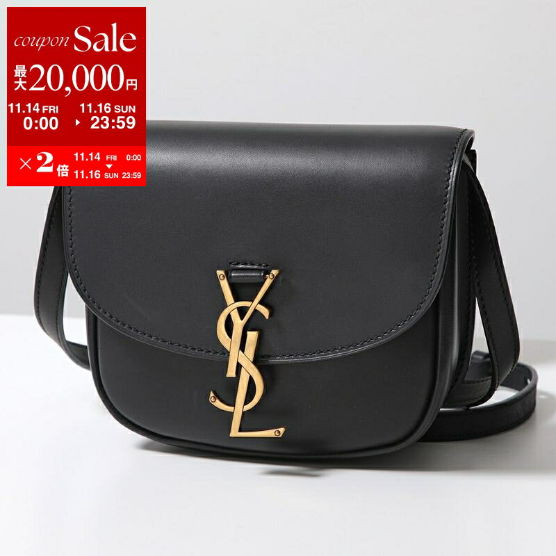 サンローラン　ポシェット 【11/14-11/16限定・最大2万円OFFクーポン配布中】SAINT LAURENT サンローラン ショルダーバッグ KAIA small カイア スモール 619740 BWR0W レディース カサンドラロゴ 鞄 1000/NERO 619740BWR0W1000