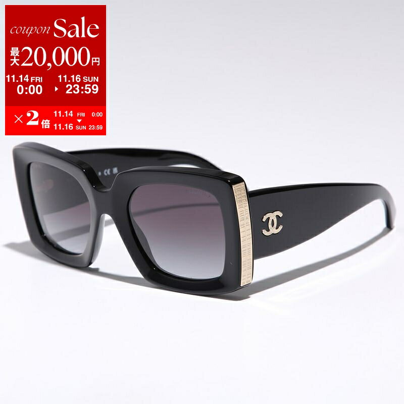 シャネル 【11/14-11/16限定・最大2万円OFFクーポン配布中】CHANEL シャネル サングラス 5435 レディース スクエア型 レクタングル CCマーク ココマーク グラデーションレンズ メタルロゴ アイウェア c622/S6