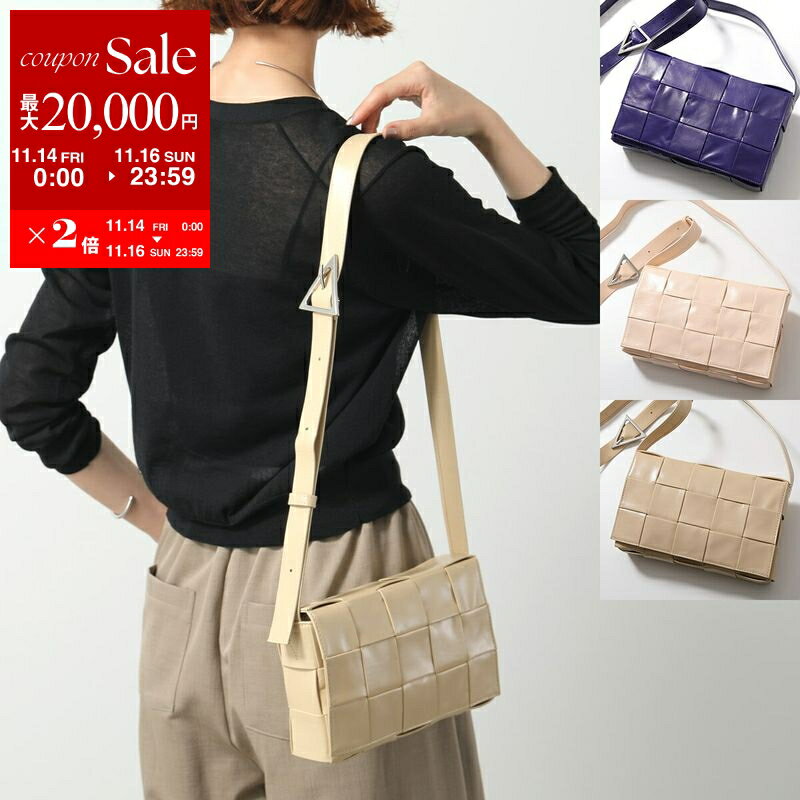 【11/14-11/16限定・最大2万円OFFクーポン配布中】BOTTEGA VENETA ボッテガヴェネタ ショルダーバッグ 667298 VCQ71 レディース マキシイントレチャート レザー 鞄 カラー3色