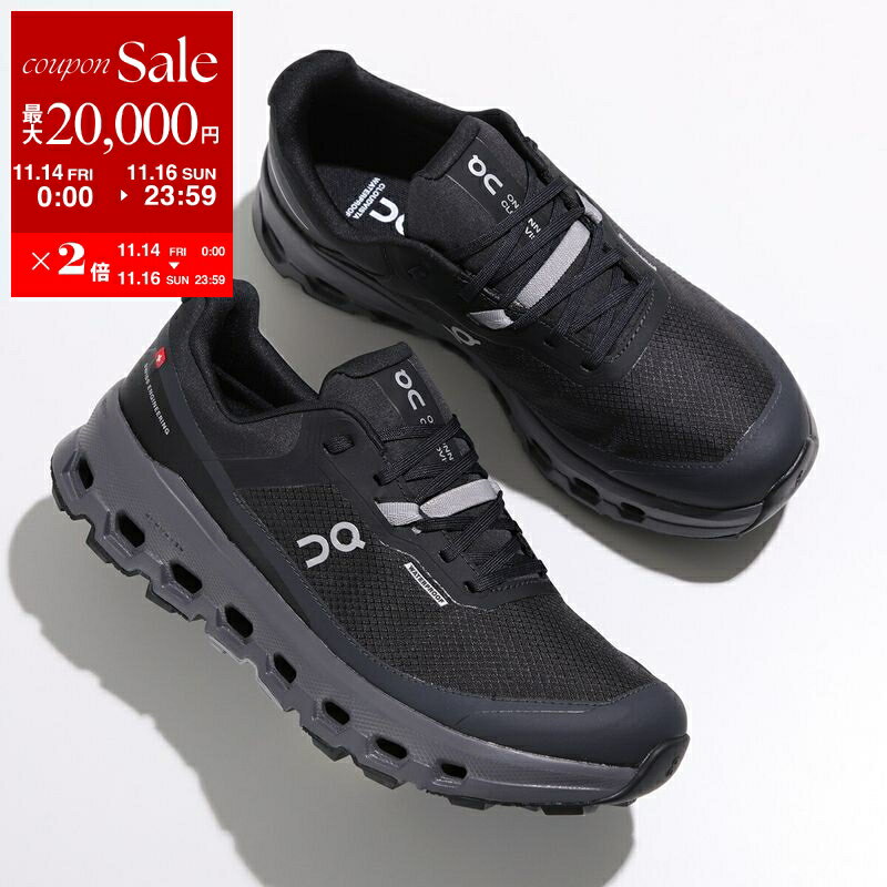  【11/14-11/16限定・最大2万円OFFクーポン配布中】On オン スニーカー Cloudvista 2 Waterproof 3WE30160106 レディース トレイルランニングシューズ 防水 軽量 クッション性 シューズ 靴 Black/Eclipse