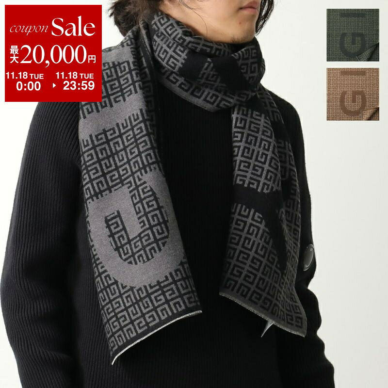 【11/18限定・最大2万円OFFクーポン配布中】GIVENCHY ジバンシィ マフラー J6261 メンズ ストール ロゴ..