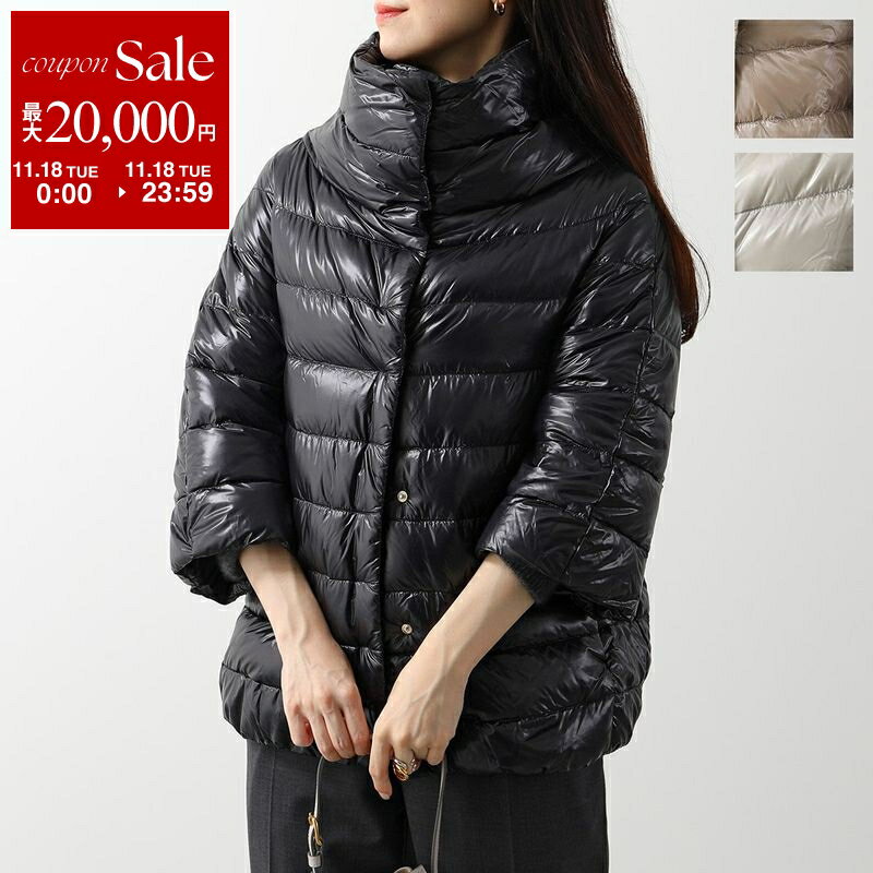 【11/18限定・最大2万円OFFクーポン配布中】HERNO ICONICO ヘルノ イコニコ ダウンジャケット AMINTA アミンタ PI0043DIC 12017 12017Z レディース 七分袖 ナイロン ハイネック ブルゾン カラー3色 PI0043DIC12017Z9300