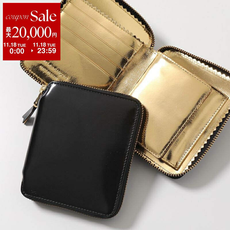 COMME des GARCONS コムデギャルソン 二つ折り財布 MILLOR INSIDE SA2100MI メンズ レディース レザー ミニ財布 小銭入れあり GOLD