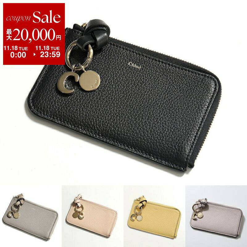 Chloe クロエ コイン&カードケース ALPHABET アルファベット CHC21WP944F57 レディース レザー フラグメントケース ミニ財布 カラー5色
