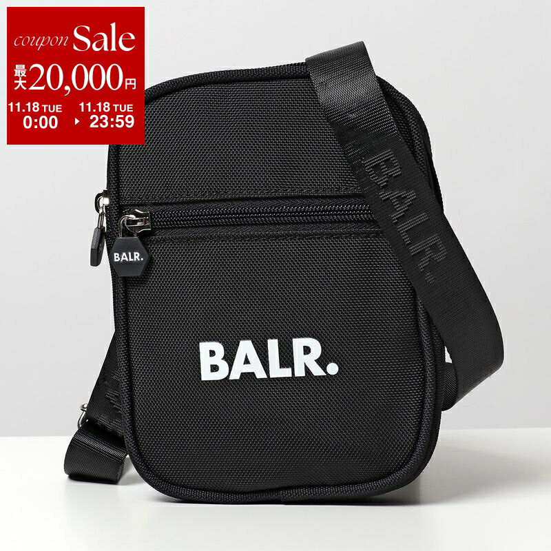 【11/18限定・最大2万円OFFクーポン配布中】BALR. ボーラー ショルダーバッグ U-Series Small Cross Body Bag B6234 1006 メンズ ナイロン サコッシュ ウエストポーチ ロゴ 鞄 Jet-Black