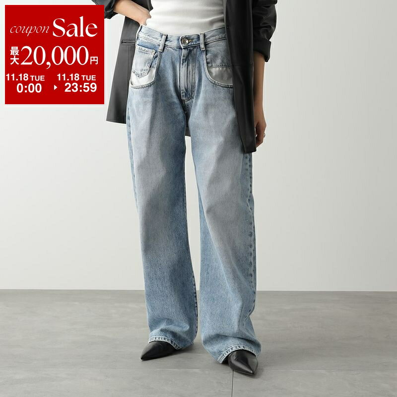 MAISON MARGIELA メゾンマルジェラ ジーンズ S51LA0052 S30513 レディース デニムパンツ コントラストポケット ストレート Gパン ジーパン 470 S51LA0052S30513470