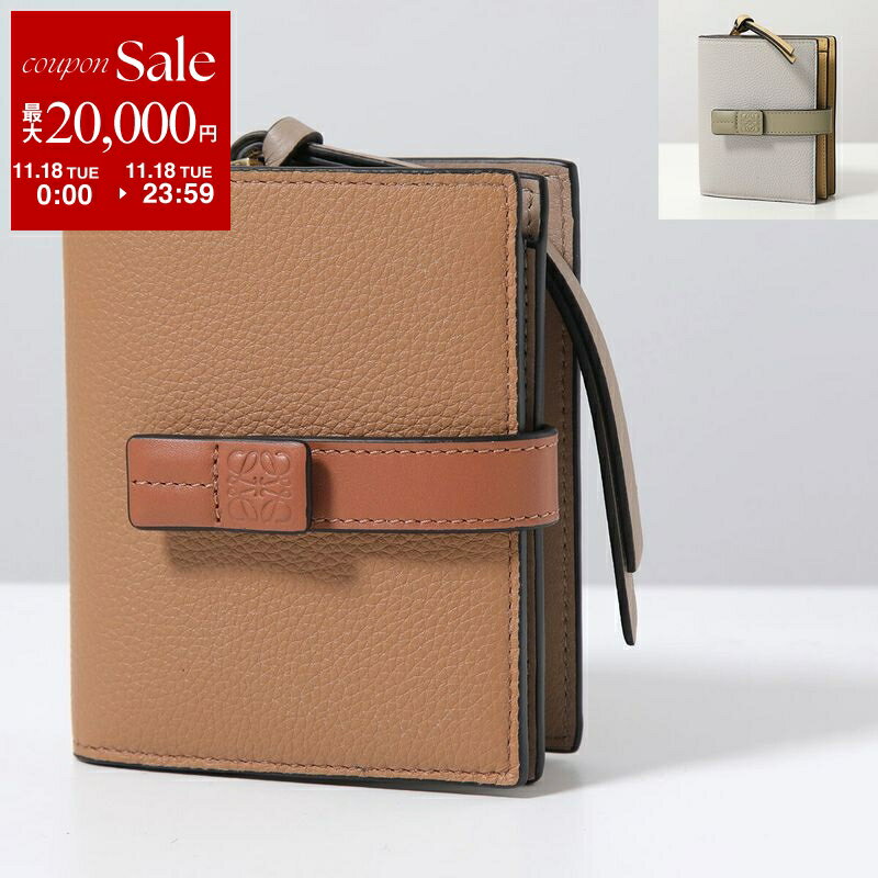 【11/18限定・最大2万円OFFクーポン配布中】LOEWE ロエベ 二つ折り財布 COMPACT ZIP C660Z41X01 C660Z4..
