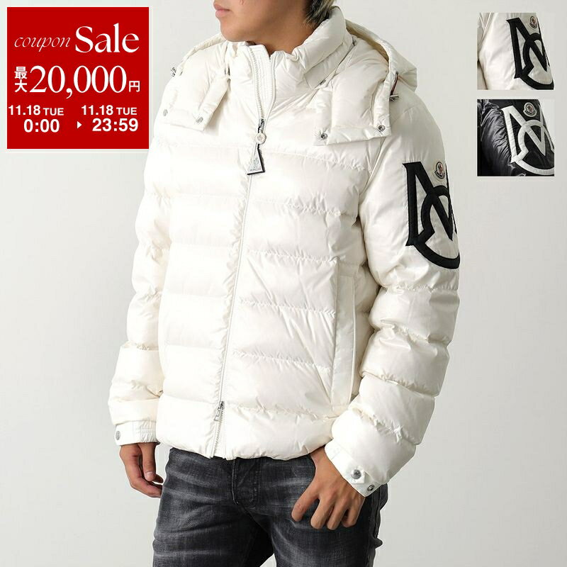 【11/18限定・最大2万円OFFクーポン配布中】MONCLER モンクレール ダウンジャケット SAULX ソールクス 1A00007 5963V メンズ ナイロン アイコンパッチ フード付き 軽量 カラー2色