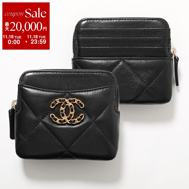 【11/18限定・最大2万円OFFクーポン配布中】CHANEL シャネル フラグメントケース CHANEL19 ディズヌフ AP2086 B04852 レディース ラムスキン キルティングレザー コインケース カードケース ミニ財布 CCロゴメタル ココマーク 94305