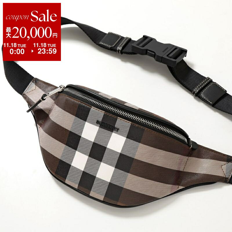 【11/18限定・最大2万円OFFクーポン配布中】BURBERRY バーバリー ボディバッグ ML MINI CASON GC9 8064440 レディース ベルトバッグ チェック ロゴ ウエストポーチ 鞄 A8900/DARK-BIRCH-BROWN