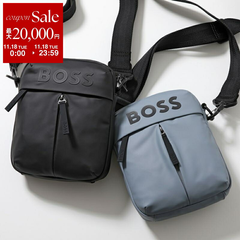 【11/18限定・最大2万円OFFクーポン配布中】HUGO BOSS ヒューゴボス ショルダーバッグ Stormy_NS_Zip ストーミー 50516893 10252396 メンズ クロスボディ ロゴ 鞄 カラー2色