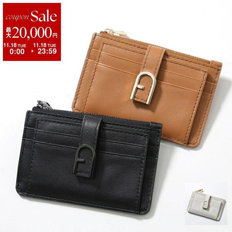 【11/18限定・最大2万円OFFクーポン配布中】Furla フルラ コインケース カードケース FLOW フロー WP00403 BX2045 レディース フラグメントケース レザー ロゴ ミニ財布 小銭入れ カラー3色