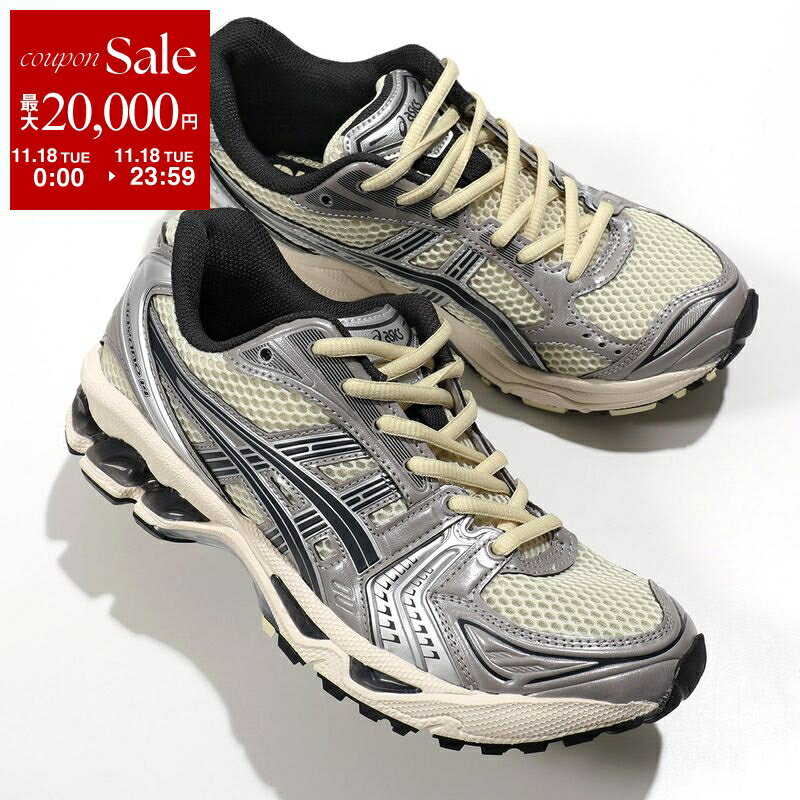 【11/18限定・最大2万円OFFクーポン配布中】ASICS アシックス スニーカー GEL-KAYANO 14 ゲルカヤノ 1203A537-250 レディース ローカット レースアップ 厚底 シューズ 靴 OYSTER-WHITE/STEEPLE-GREY