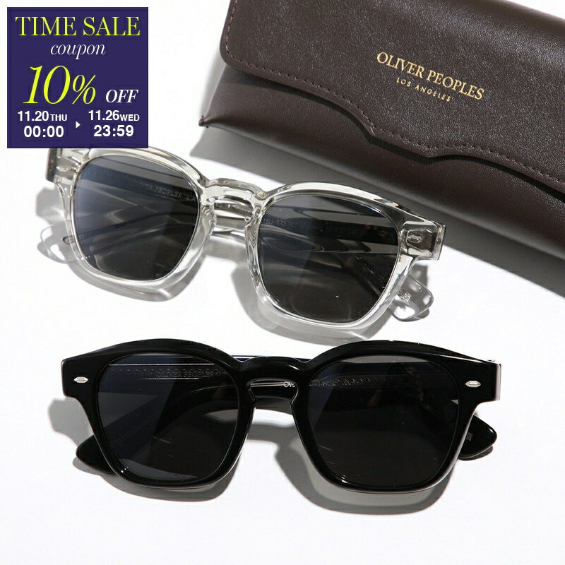 【11/20-0時～10％OFFクーポン対象】OLIVER PEOPLES オリバーピープルズ サングラス Maysen OV5521SU メンズ ウェリントン フルリム クリアフレーム セルフレーム アイウェア カラー2色【cp_ten】