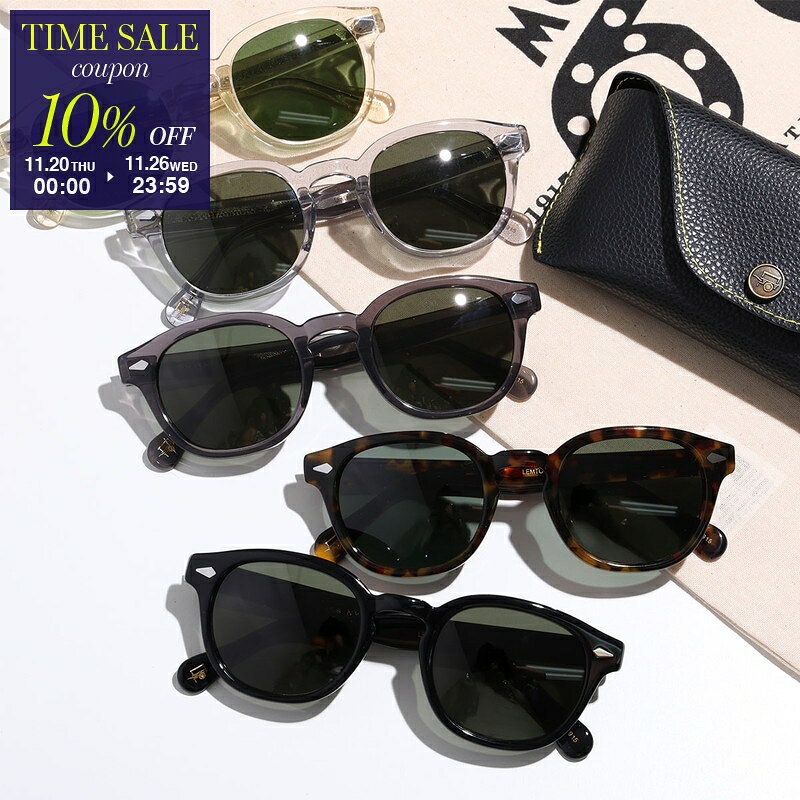 【ブラックフライデー・11/26-23:59迄10％OFFクーポン】MOSCOT モスコット サングラス LEMTOSH SUN レ..
