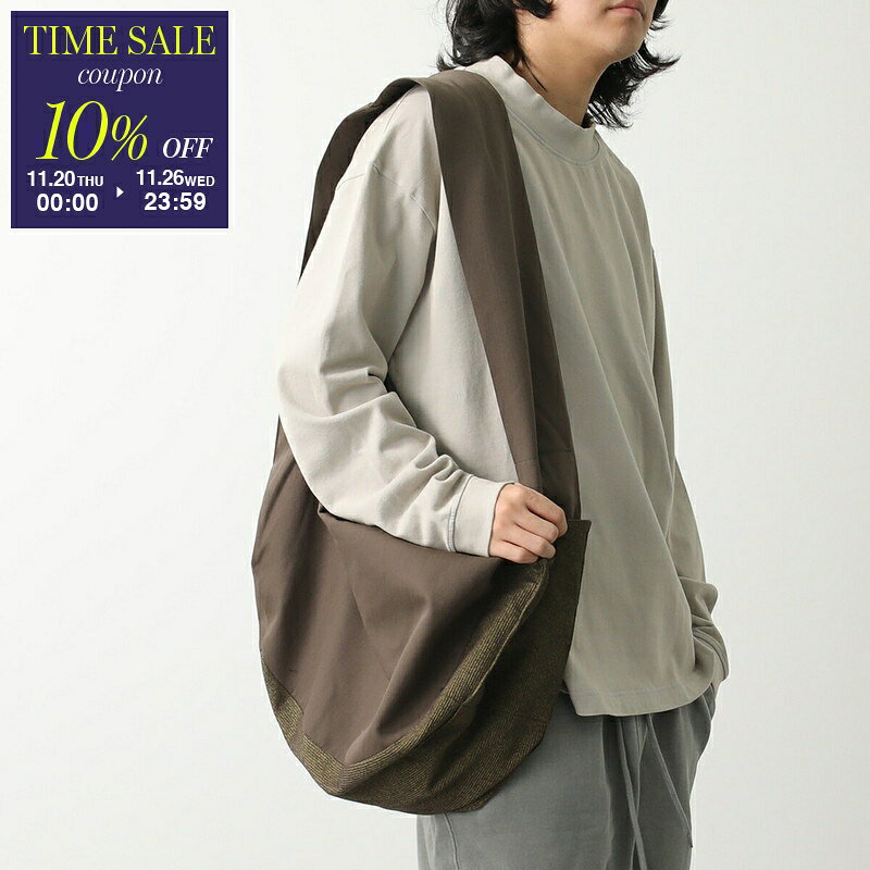 【ブラックフライデー・11/26-23:59迄10％OFFクーポン】OMAR AFRIDI オマールアフリディ ZIPPED LIDIA BAG ショルダーバッグ OA-SS25-BAG-103 メンズ ウールブレンド クロスボディ 鞄 01/SAND-X-DIRTY-YELLOW【cp_ten】