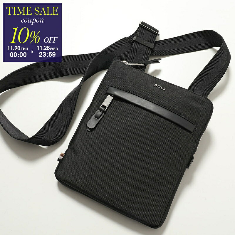 【ブラックフライデー・11/26-23:59迄10％OFFクーポン】HUGO BOSS ヒューゴボス ショルダーバッグ Highway N Envelope 50529082 メンズ ナイロン クロスボディ ロゴ 鞄 001【cp_ten】
