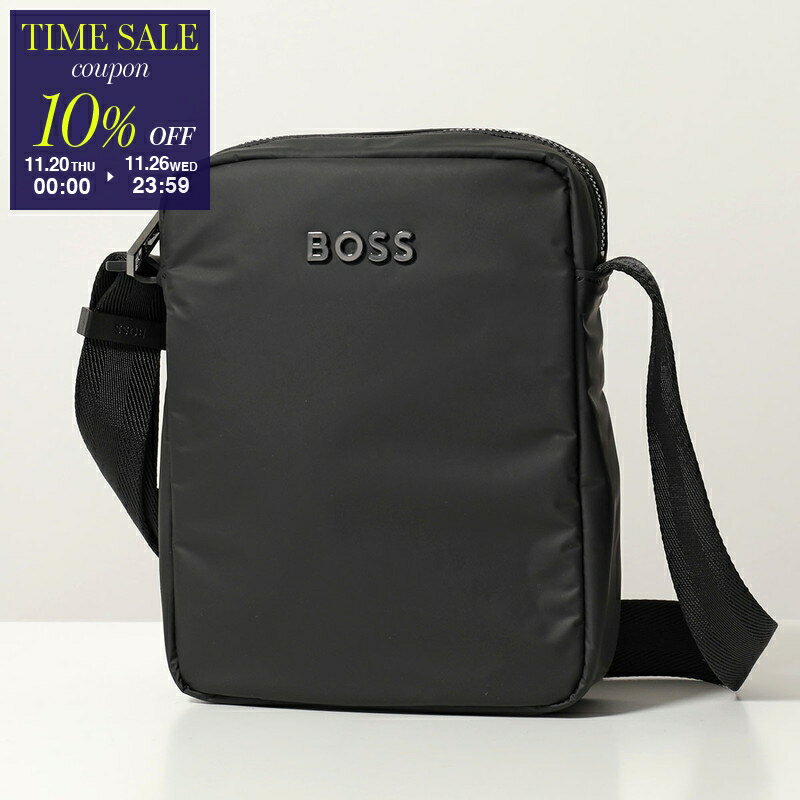 【ブラックフライデー・11/26-23:59迄10％OFFクーポン】HUGO BOSS ヒューゴボス ショルダーバッグ Catch EVO NS Zip 50541472 メンズ ナイロン クロスボディ ロゴ 鞄 001【cp_ten】