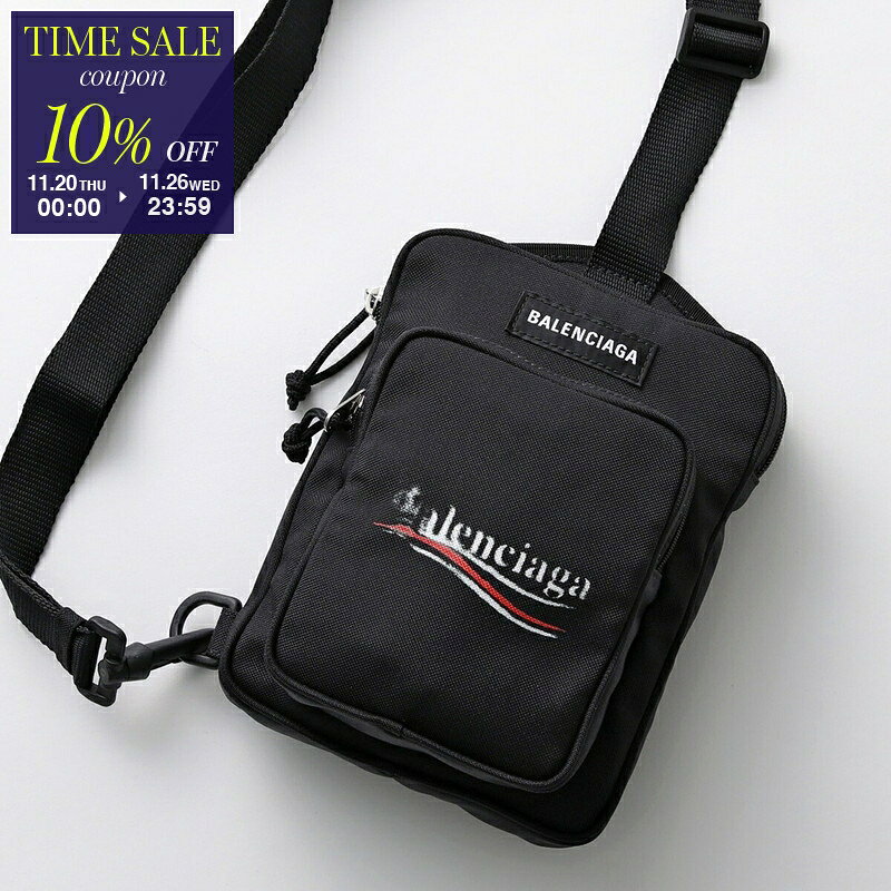 【ブラックフライデー・11/26-23:59迄10％OFFクーポン】BALENCIAGA バレンシアガ クロスボディバッグ Explorer 620260 2AA29 メンズ メッセンジャーバッグ Political Stencil ロゴ 鞄 6202602AA291090【cp_ten】