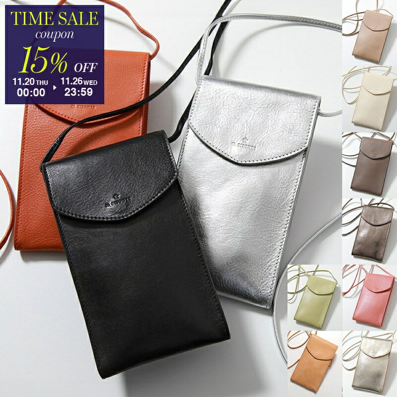 【ブラックフライデー・11/26-23:59迄15％OFFクーポン】IL BISONTE イルビゾンテ フォンケース SCA100 ..