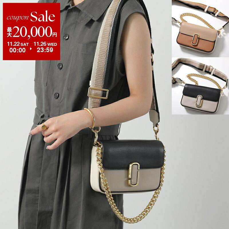 【ブラックフライデー・11/22～26限定・最大2万円OFFクーポン】MARC JACOBS マークジェイコブス ショルダーバッグ H966L01PF22 レディース レザー ハンドバッグ チェーン クラッチバッグ ロゴ 鞄 カラー2色【dc_kikaku】