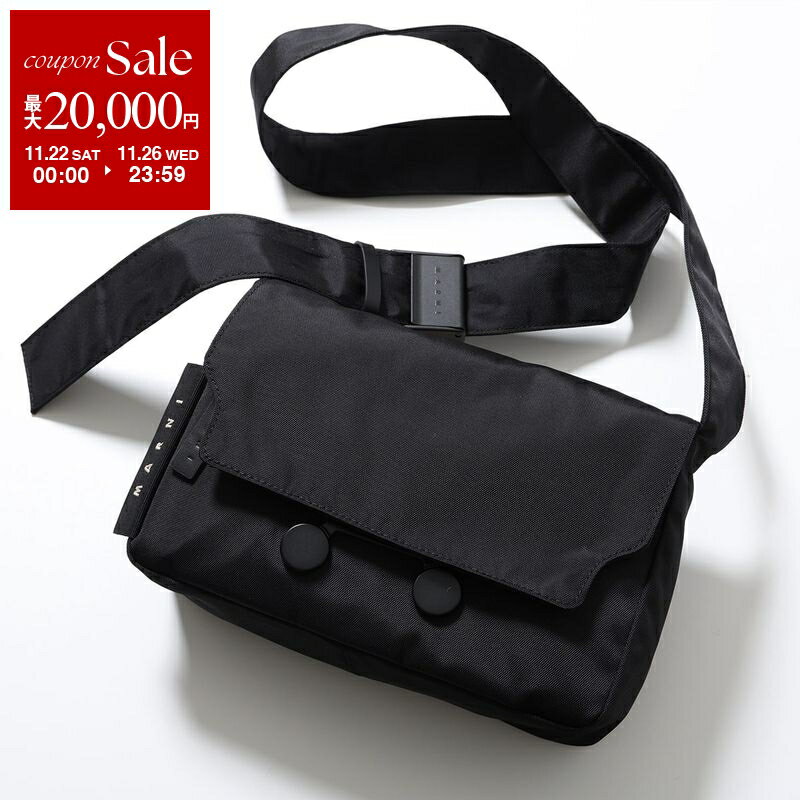 【ブラックフライデー・11/22～26限定・最大2万円OFFクーポン】MARNI マルニ ショルダーバッグ CITYSCAPE シティスケープ SBMQ0117A0 P8184 メンズ ナイロン クロスボディ ロゴ 鞄 00N99 SBMQ0117A0P818400N99【dc_kikaku】