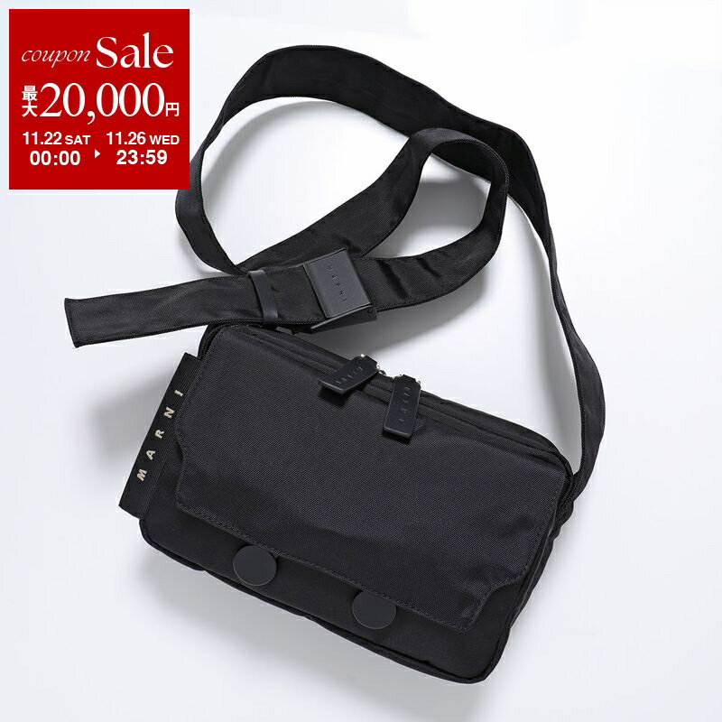【ブラックフライデー・11/22～26限定・最大2万円OFFクーポン】MARNI マルニ ショルダーバッグ CITYSCAPE シティスケープ SBMQ0118A0 P8184 メンズ ナイロン クロスボディ 防水 ロゴ 鞄 00N99 SBMQ0118A0P818400N99【dc_kikaku】