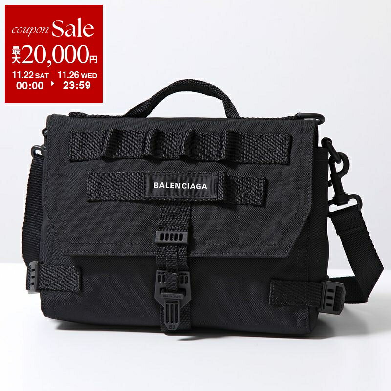 【ブラックフライデー・11/22～26限定・最大2万円OFFクーポン】BALENCIAGA バレンシアガ ショルダーバッグ ARMY MESSENGER S アーミー メッセンジャーバッグ 656106 2BKPI メンズ ナイロン クロスボディロゴ 鞄 1000【dc_kikaku】