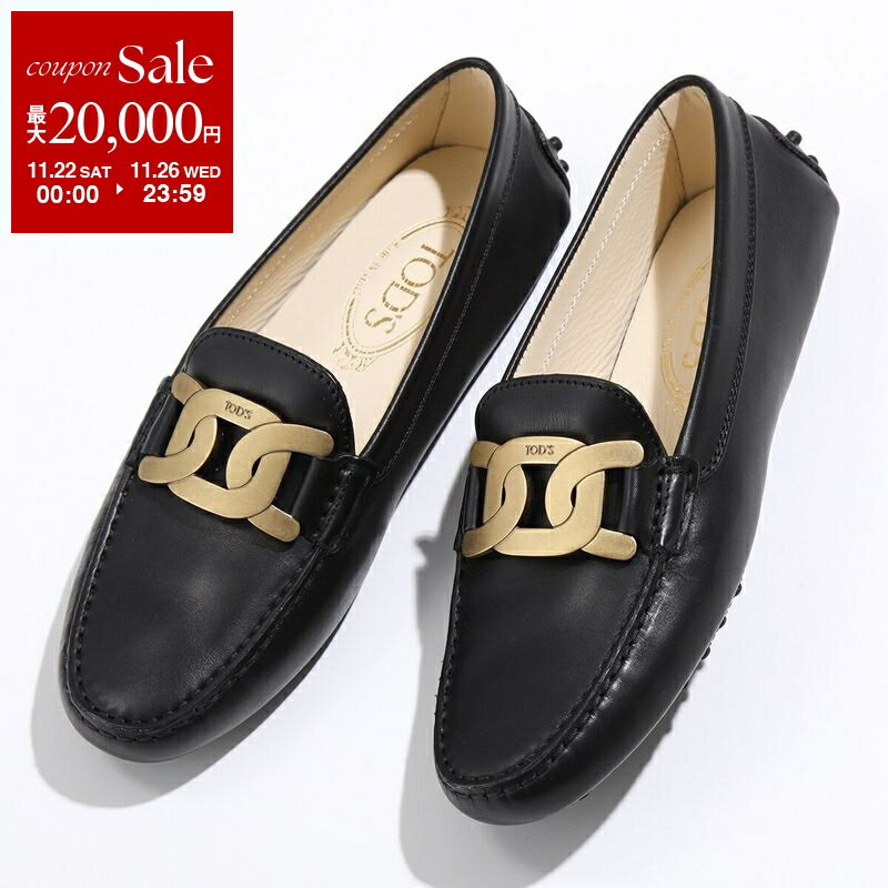 【ブラックフライデー・11/22～26限定・最大2万円OFFクーポン】TODS トッズ ドライビングシューズ KATE ケイト XXW00G0DE50NHV レディース ゴンミーニ レザー チェーン 靴 B999/NERO XXW00G0DE50NHVB999【dc_kikaku】のサムネイル