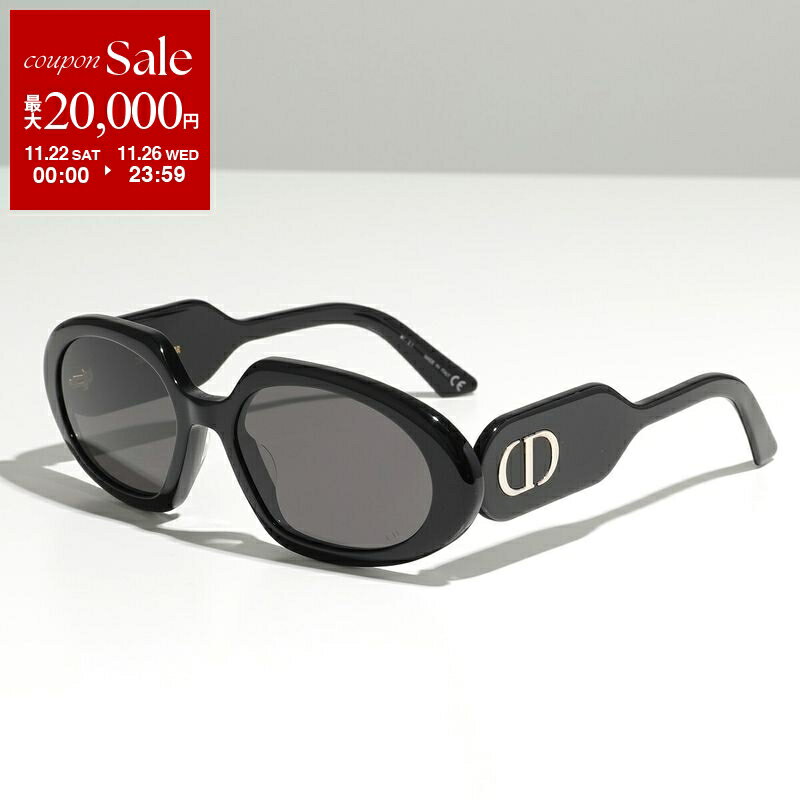 Dior ディオール サングラス DiorBobby R2U 10A0 CD40053U 01A レディース メガネ 眼鏡 メタルロゴ セルフレーム アイウェア ブラック【dc_kikaku】