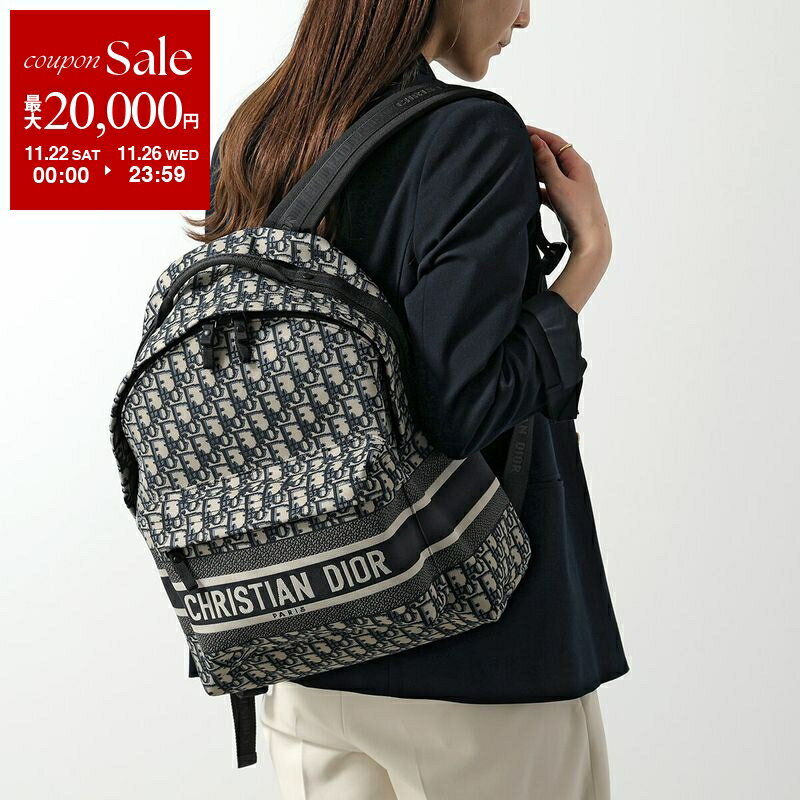 【ブラックフライデー・11/22～26限定・最大2万円OFFクーポン】Dior ディオール バックパック Diortravel ディオールトラベル M6104STZQ レディース リュック 撥水 ジャガードロゴ 鞄 M928【dc_kikaku】のサムネイル