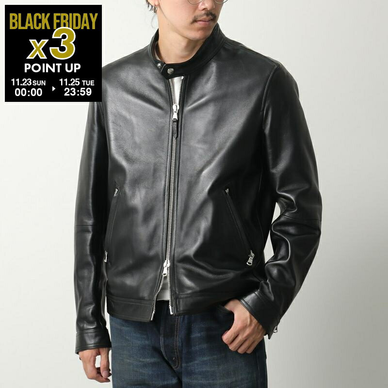 EMMETI エンメティ シングルライダースジャケット MASSIMO 25BR マッシモ メンズ ナッパレザー ラムスキン 羊革 レザージャケット シングルブ...