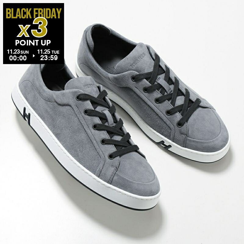 HERMES エルメス スニーカー キッド Kid シェーヴル ヴェロア H251933ZH メンズ ローカット スウェード..