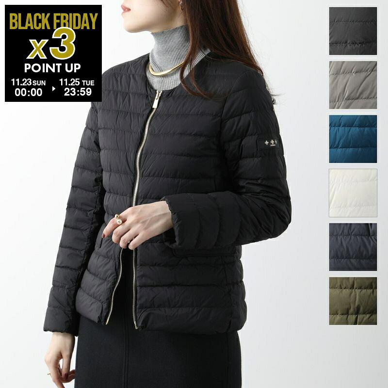 TATRAS タトラス ダウンジャケット NOKO ノコ LJXA0027013588 レディース ノーカラー ショート丈 ライトダウン ブルゾン ロゴ カラー7色のサムネイル