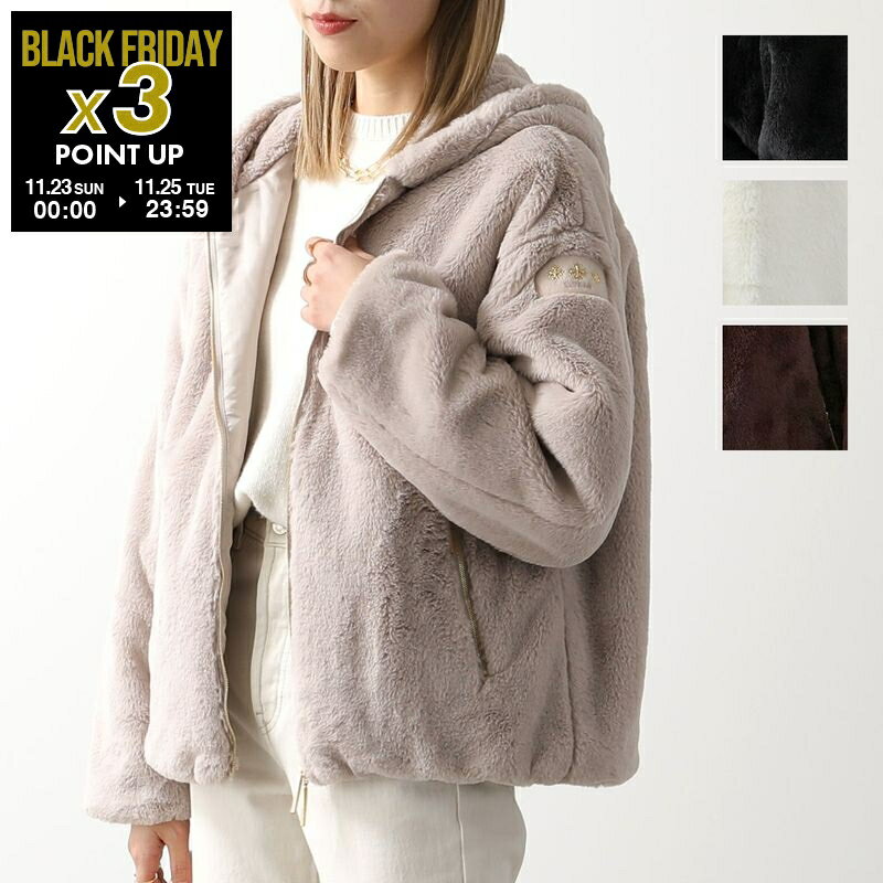 TATRAS タトラス ジャケット YUMOLA ユモラ LJXA0039033588 レディース ボア フード付き フーディ オーバーサイズ エコファー ジップアップ パーカー カラー4色のサムネイル