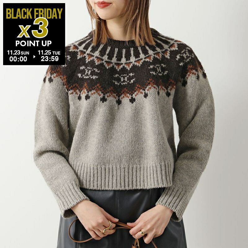 CELINE セリーヌ セーター 2ADJ7823V.02CM 2ADJ7823V.09GM レディース ウール ニット トリオンフ 長袖 クルーネック カラー2色のサムネイル