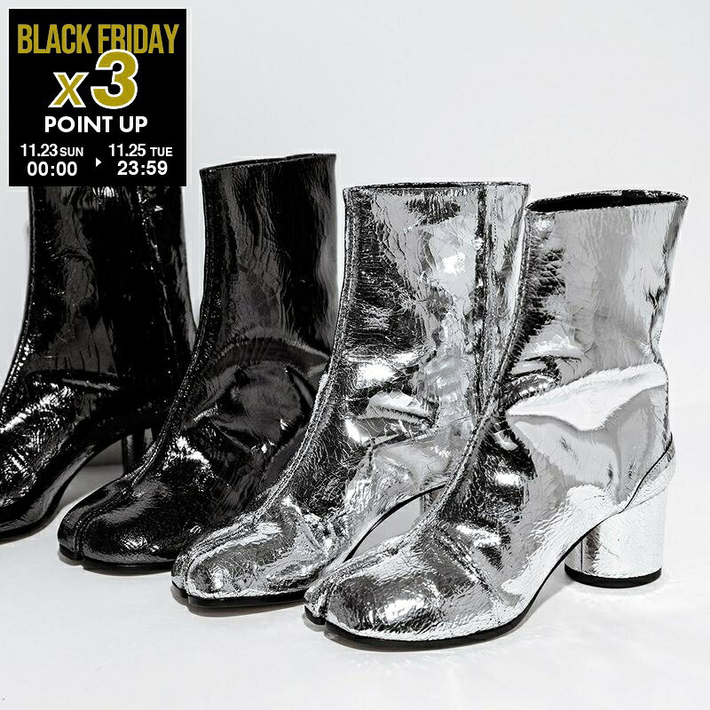 MAISON MARGIELA メゾンマルジェラ ショートブーツ Tabi タビ S58WU0246 P5016 レディース ブロークンミラー 6cmヒール 足袋 靴 カラー2色のサムネイル