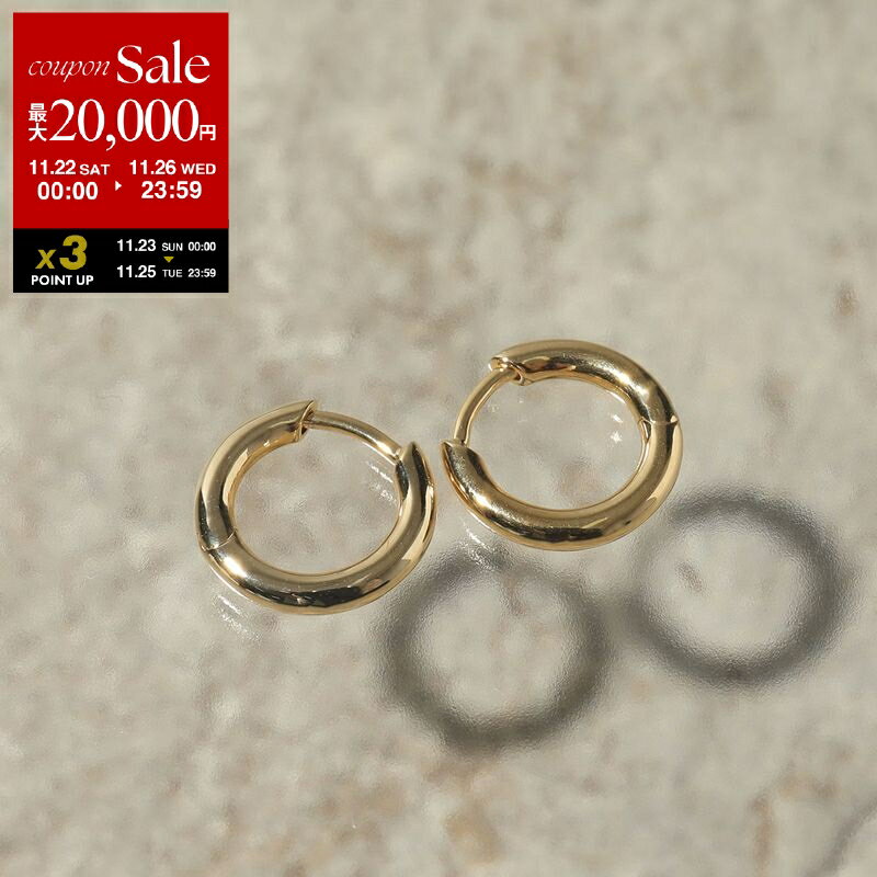 【ブラックフライデー・11/22～26限定・最大2万円OFFクーポン】TOMWOOD トムウッド ピアス Classic Hoop Small Gold クラシック フープ 100194 レディース シルバー925 アクセサリー ゴールド【dc_kikaku】のサムネイル